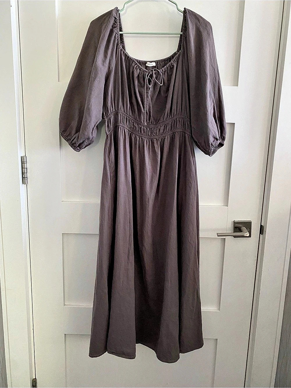 Neuflora Linen blend Midi Dress
